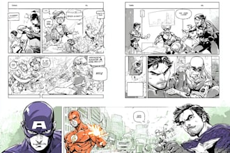 create comic book art
