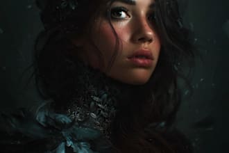 create fantasy character portrait art