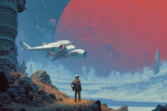 produce high quality futuristic and sci fi artwork