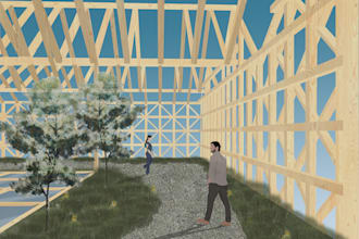 create an amazing architectural post digital collage