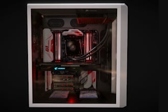 design custom PC case,  hardware pc part,3d printable, modding stl, 3d printing