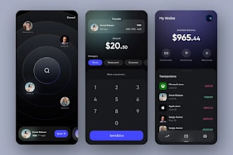 develop fintech app bank app payment app p2p payment app wallet app loan app