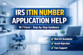guide you step by step for irs itin number application w7 form