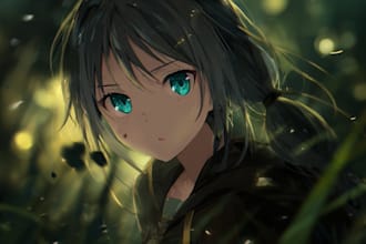 custom manga, anime cartoon illustration