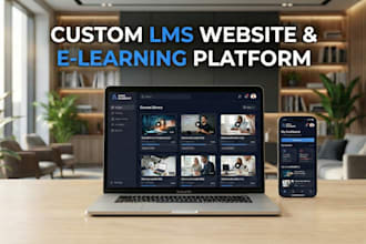 build a pixel perfect custom lms website and elearning platform for your