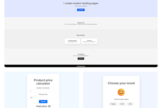 create a landing page