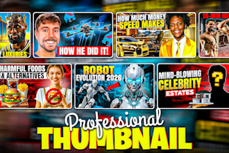 design modern youtube thumbnail to boost views and CTR