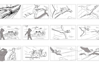 do a storyboard for animation, film ads comercials