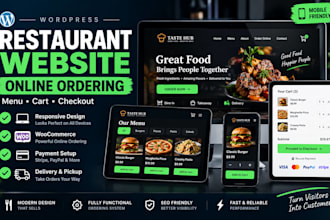 build a wordpress restaurant website with online ordering