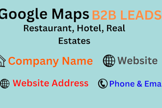 collect b2b leads for restaurants hotels and real estate