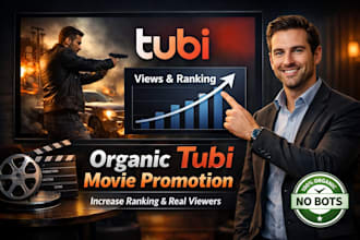do organic tubi movie promotion, increase tubi ranking an viewers