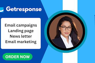 create getresponse landing page automation workflows and newsletter