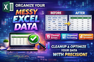 clean, format, and optimize messy excel data accurately