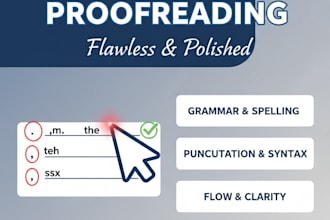 clear and natural proofreading of english text