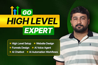 be your gohighlevel expert for go high level website or sales funnel automations