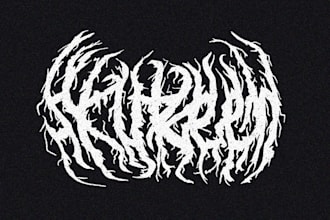 design metalcore logo with best detail
