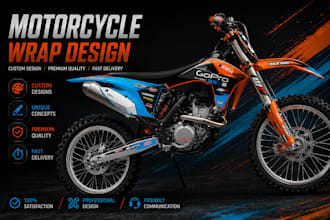 design professional motorcycle livery and full bike wrap