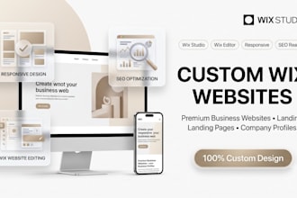 create a premium wix studio or wix editor website