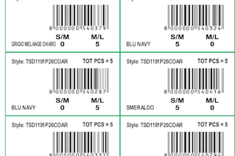 design print ready barcode and product label