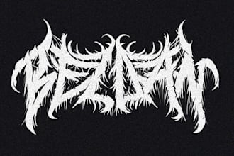 draw a metal band logo