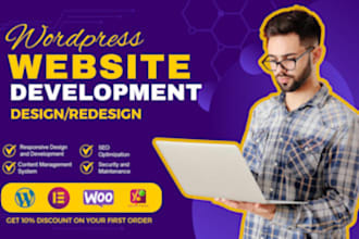 build, design, redesign, develop, update, clone, or customize wordpress website
