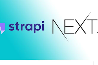 develop a next js website with strapi cms