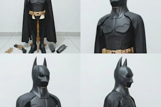 do 3d cosplay wearable armor 3d helmet cosplay props fabric and eva foam cosplay