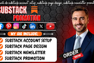 do substack account setup, substack page design, substack newsletter promotion