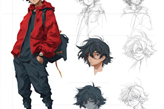 make  amazing  anime character for you
