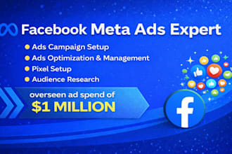 be your facebook meta ads marketing manager
