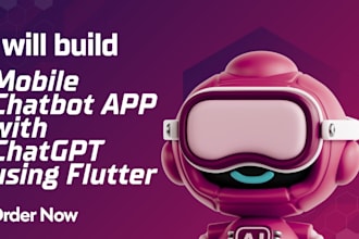 build mobile chatbot app with chat gpt using flutter