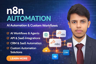 build n8n automation, ai automation, ai custom workflows, n8n ai automation