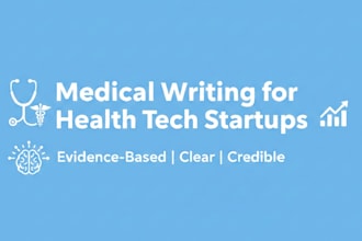 write medical content for health tech startups