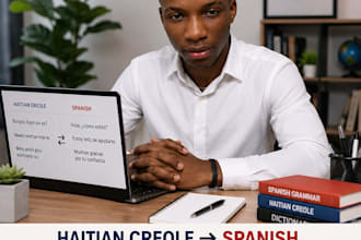 manually translate haitian creole to spanish