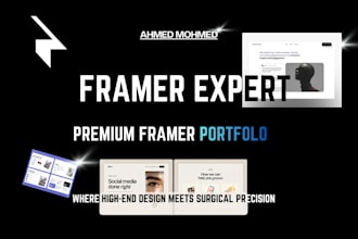design a high end framer website for your brand or portfolio
