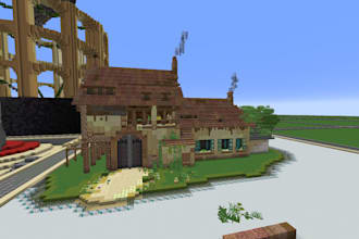 build a small house or a castle on minecraft