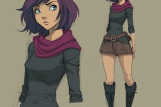 make  amazing  anime character for you