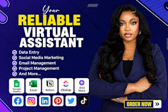 social media manager executive virtual assistant personal assistant data entry