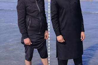 professional photo editing, background removal cartoon edit