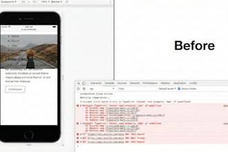fix react js, HTML CSS, and javascript bugs in your website