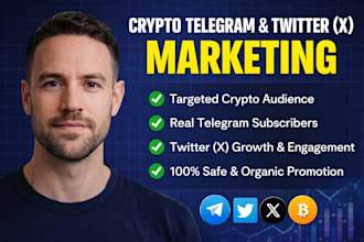 grow crypto telegram promotion, crypto telegram marketing, telegram subscribers
