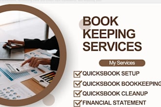 quickbooks online bookkeeping, setup, cleanup, and bank