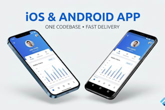 develop a cross platform mobile saas app for ios and android