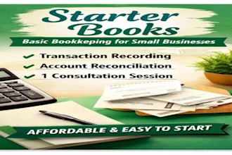 do monthly accounting  and bookkeeping using quickbooks