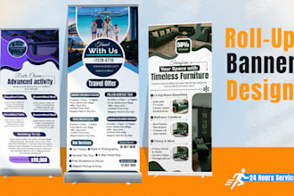 handle banner design ads banner rollup banner