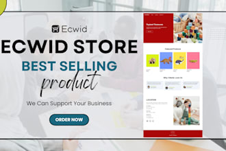 build and design  your ecwid ecommerce store