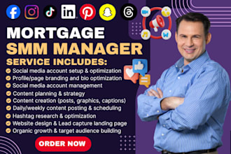 mortgage social media media marketing manager real estate insurance leads fb ads