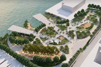build community landscape,outdoor event,site plan, area development, street gate