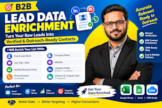 do b2b data enrichment, lead enrichment, and email list building