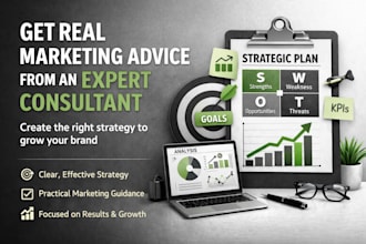 act as your 360 marketing consultant strategy digital media branding PR